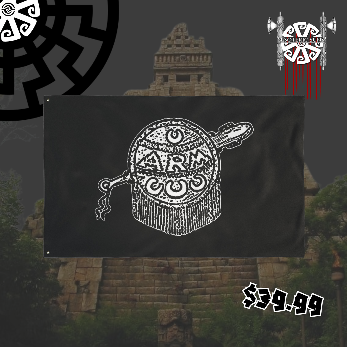 Revolutionary Mexicanist Action Flag | Double Sided Flag